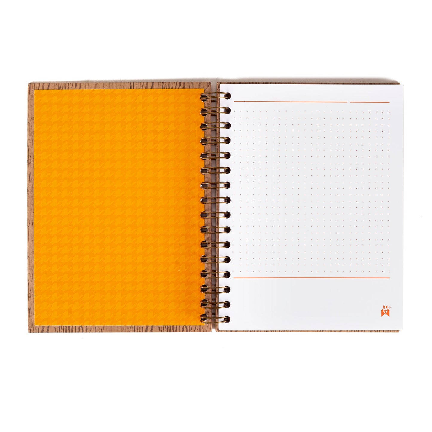 Libreta Francesa Espiral Pasta Dura con Hojas Gruesas Decorada con Pájaros