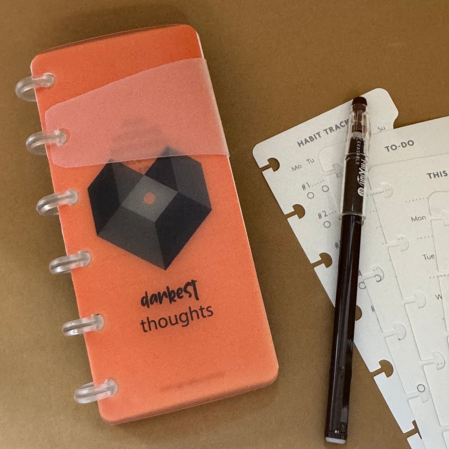 Ultimate Essential Pocket Notebook + Frixion Stick (Bundle) Mod. Darkest Thoughts