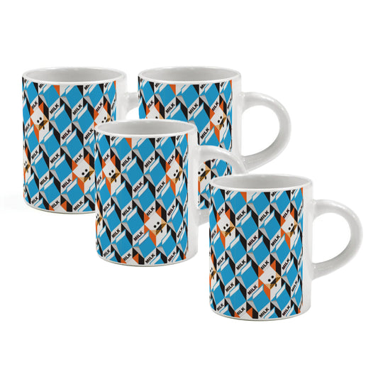 Set de Tazas para Café Espresso o Turco Mod. Cats & Milk 3 oz - 4 pz.