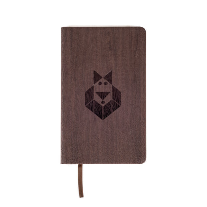 Libreta Madera Ejecutiva Pasta Dura con Grabado LEÓN